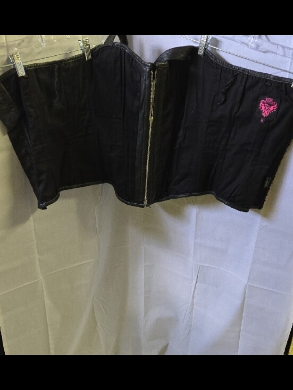 Rare Milwaukee Leather Rapture Black Lace-Up Leather Corset Top XL - Picture 7 of 12
